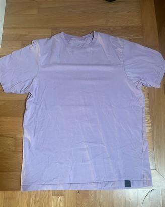 T-shirt Tinta Unita Viola Chiaro