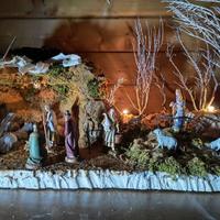 presepe napoletano 66x26x38 completo