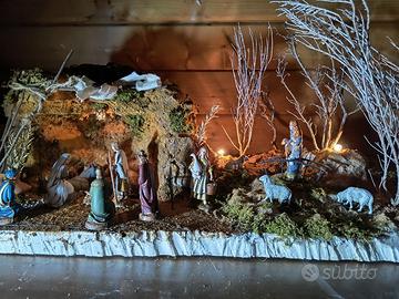 presepe napoletano 66x26x38 completo