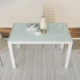 Tavolo Cucina Sala Pranzo 130x70 vetro temperato