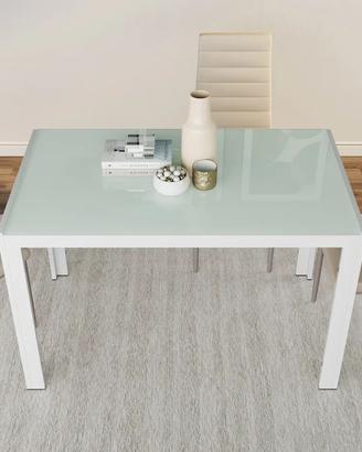 Tavolo Cucina Sala Pranzo 130x70 vetro temperato