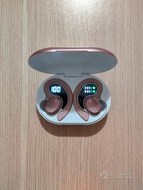 Cuffiette bluetooth TWS Q38 oro rosa