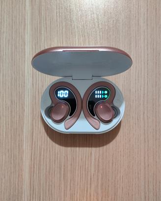 Cuffiette bluetooth TWS Q38 oro rosa