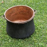 Paiolo in rame per polenta diametro 28 cm