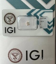 Diamante Naturale 1.00 ct - F - VVS1 - IGI