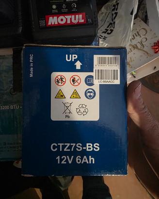 BATTERIA MOTO MINI GP CTZ7S-BS 12V 6 Ah