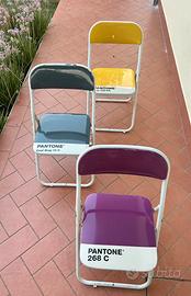 Sedie pieghievoli saletti pantone