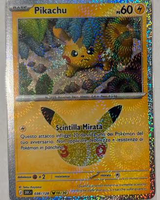 Pokemon Pikachu 30th anniversario 16/30
