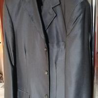 Abito da Cerimonia Gessato nero/grigio Lucido