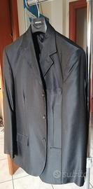 Abito da Cerimonia Gessato nero/grigio Lucido