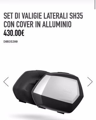 Set valige laterali shad Sh35 nuovissime