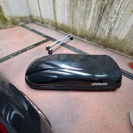 box tetto auto farad + staffe Green valle,