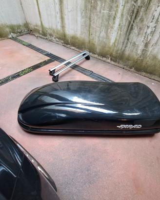 box tetto auto farad + staffe Green valle,