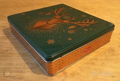 Scatola di latta natalizia Delacrè