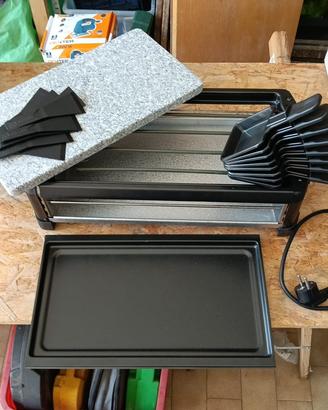 Fornetto Raclette Elettrico con piastra in pietra