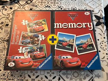 3 Puzzle Cars 2 + Memory Ravensburger