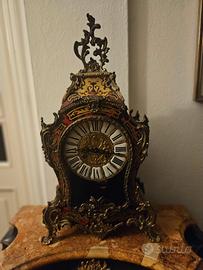 OROLOGIO TAVOLO Boulle legno intarsiato primi 900