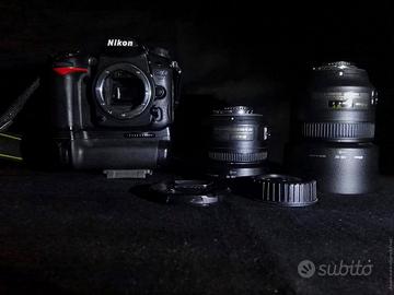 KIT Reflex Nikon D7000 + 35 f1.8 + f105 2.8 + BG