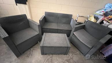 Set rattan giardino