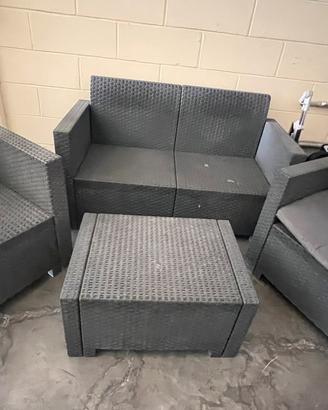 Set rattan giardino