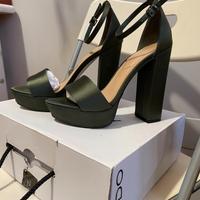 Sandali Aldo con plateaux verde bosco