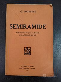 Libretto opera "Semiramide"