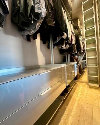 cabina armadio acciaio vetro 