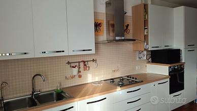 Cucina con elettrodomestici