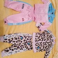 2 tute coppia ellesse adidas baby neonati bambino