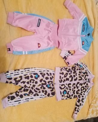 2 tute coppia ellesse adidas baby neonati bambino