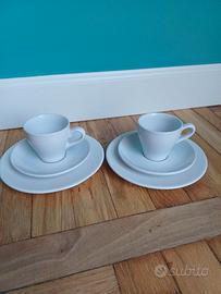 IKEA Set 2 tazzine caffè con piattino e dolce