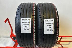 2 gomme 225 45 18 Bridgestone