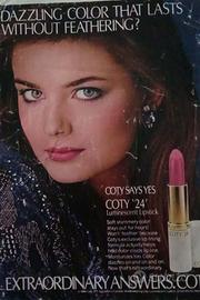 Pubblicità vintage del 1984 Coty rossetto