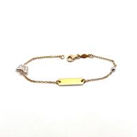 Bracciale bambini oro bianco e giallo