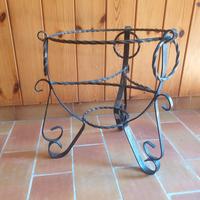 portavasi fioriera rotonda in ferro battuto 