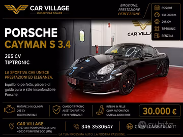 Porsche Cayman 3.4 S 295cv