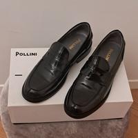 Mocassini da uomo in pelle nera