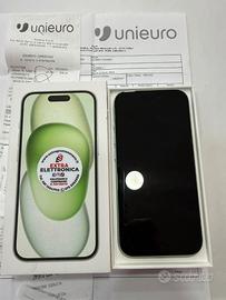 iphone 15 128GB verde garanzia unieuro