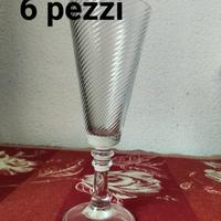 6 Calici. No spedizione. Ritiro a mano