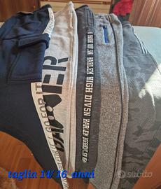 pantaloni tuta felpati 14/16 anni