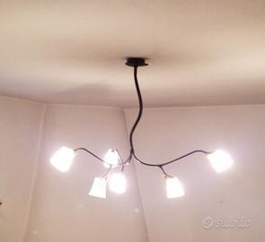 lampadario ferro battuto 6 Luci Marchetti 