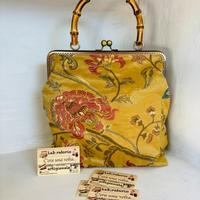 Borsa clic clac damascata