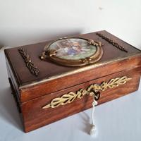 Ferdinando Pogliani (1832-1899) cofanetto in legno