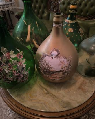 eleganti damigiane decorate 