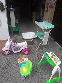 3 giochi e fasciatoio bambini