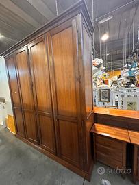 Armadio 4 ante color noce arte povera