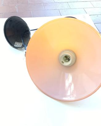 lampadario vetro arancione 