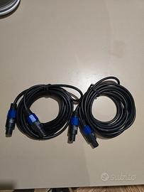 2 cavi speakon 5 metri 2,5 mm
