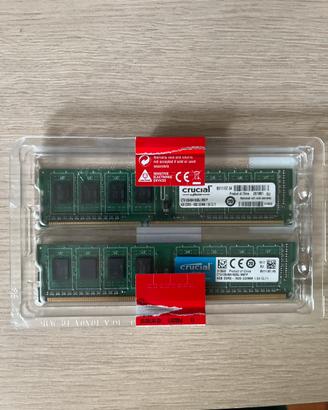 RAM Crucial 8gb (2x4gb) DDR3 CL 11
