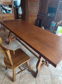 Tavolo allungabile frassino anni 70/80 